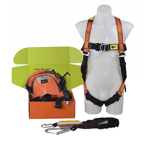 Double Point Harness, Elasticated Lanyard & ARESTA BackPack ...