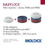 Moldex 9200 A2 7000/9000 Filters (Pack of 5 Pairs)