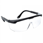 Portwest PW33 Classic Safety Spectacle, Colour: Clear Lens, Black Temple