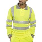 POLO SHIRT LONG SLEEVED SATURN YELLOW