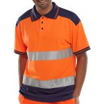 PK SHIRT TWO TONE ORANGE / NAVY