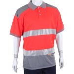 PK SHIRT TWO TONE RED/GREY