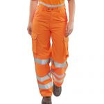 LADIES RAIL SPEC TROUSERS ORANGE