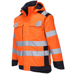 Portwest MV70 Modaflame Rain Multi Norm Arc Jacket, Colour: Orange / Navy