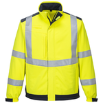 Portwest MV72 Modaflame Multi Norm Arc Softshell Jacket, Colour: Yellow / Navy