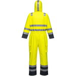 Portwest S775 Bizflame Rain Hi-Vis Multi-Protection Coverall, Colour: Yellow / Navy