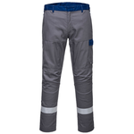 Portwest FR06 Bizflame Ultra FR Two Tone Trousers, Colour: Grey, Trouser Length: Regular 31"