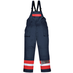 Portwest FR57 Bizflame Plus Bib & Brace, Colour: Navy / Red