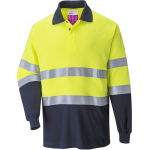 Portwest FR74 Flame Resistant Anti-Static Two Tone Polo Shirt