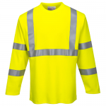 Portwest FR96 Flame Resistant Hi-Vis Long Sleeve T-Shirt