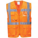 Portwest C376 Hi-Vis Athens MeshAir Executive Vest, Colour: Orange