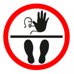 COVID-19 Social Distancing - Prohibition Style Floor Graphic