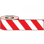 COVID-19 Red / White Self Adhesive PVC Tape