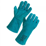 Supertouch Standard Leather Gauntlets (Case of 60 Pairs), Colour: Green