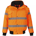 Portwest C467 Hi-Vis 3-in-1 Bomber Jacket, Colour: Orange
