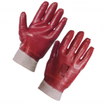 Supertouch PVC Full Dip Knit Wrist Gloves