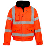 Supertouch Storm-Flex Hi-Vis  PU Bomber Jacket, Colour: Orange