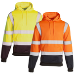 Supertouch Hi-Vis Two-Tone Hooded Sweatshirt