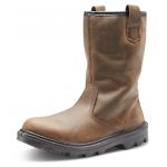 CLICK SHERPA DUAL DENSITY POLYURETHANE RUBBER RIGGER BOOT BROWN