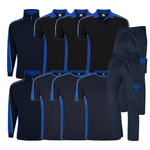 Orn Two Tone Workwear Set (A) - Navy/Royal