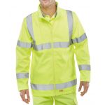 B-Seen Soft Shell Lightweight Hi-Vis Jacket Saturn Yellow