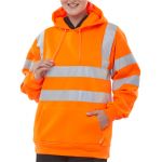 B-Seen Orange Pull On Sweatshirt Hoody