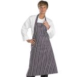 Chefs Navy / White Butchers Bib Apron