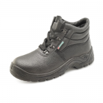 Automotive Technologies Black D-Ring Leather Upper Chukka Boots