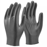 Glovezilla Nitrile Disposable Powder Free Gripper Glove Black (Pack of 1000)