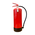 FireShield 9kg ABC dry powder fire extinguisher back view