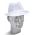 Click Trilby Hat White