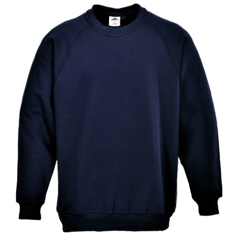Portwest B300 Roma Swearshirt, Size: XL, Colour: Navy