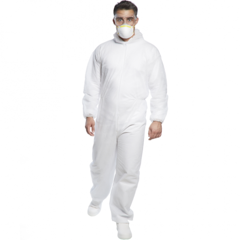 Portwest ST11 PP Disposable Coverall - White (Box of 120)