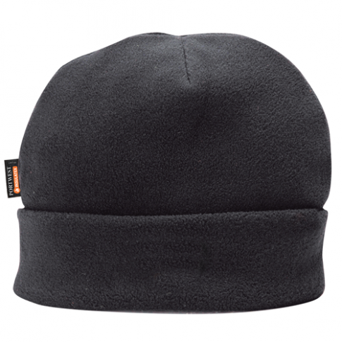 Portwest HA10 Insulatex Lined Fleece Hat, Colour: Black