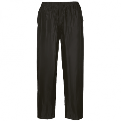 Portwest S441 Classic Rain Trouser, Colour: Black
