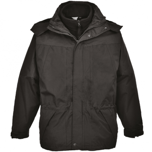 Portwest S570 Aviemore 3 in 1 Mens Jacket, Colour: Black