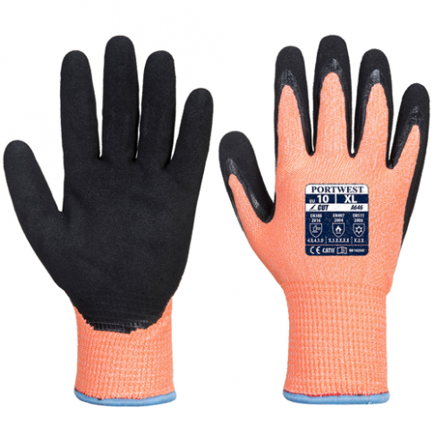 Portwest A646 Vis-Tex Winter HR Cut Nitrile Gloves