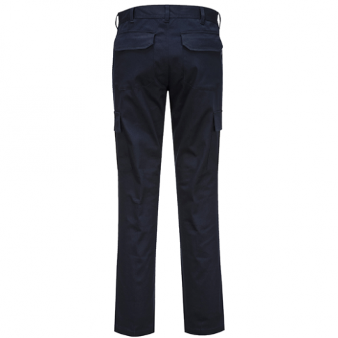 Portwest S231 Stretch Slim Combat Trousers, Colour: Navy, Fit: Short