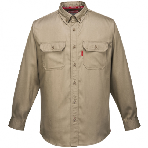 Portwest FR89 Bizflame 88/12 FR Shirt, Colour: Khaki