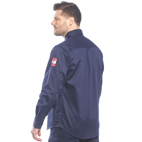 Portwest FR89 Bizflame 88/12 FR Shirt, Colour: Navy