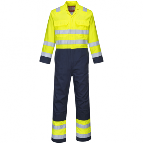 Portwest BIZ7 Hi-Vis Anti-Static Bizflame Pro FR Coverall