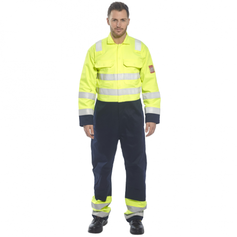 Portwest BIZ7 Hi-Vis Anti-Static Bizflame Pro FR Coverall