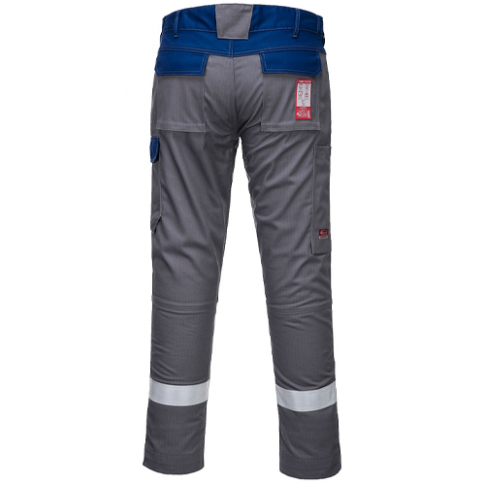 Portwest FR06 Bizflame Ultra FR Two Tone Trousers, Colour: Grey, Trouser Length: Regular 31"