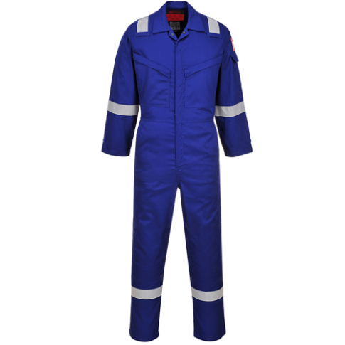 Portwest AF73 Araflame Silver Coverall, Colour: Royal Blue