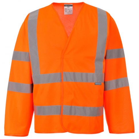 Portwest C473 Hi-Vis Two Band & Brace Jacket, Colour: Orange
