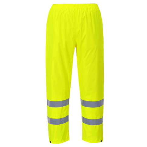 Portwest H441 Hi-Vis Rain Trousers, Colour: Yellow