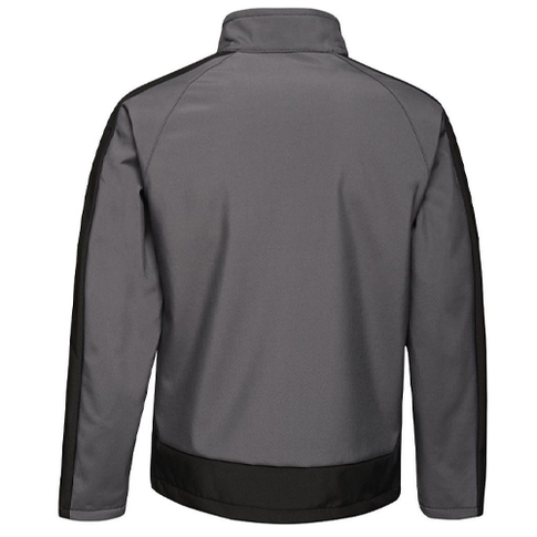 Regatta TRA618 Contrast Three Layer Softshell Jacket, Colour: Seal Grey / Black