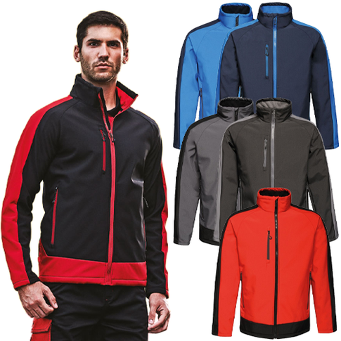 Regatta TRA618 Contrast Three Layer Softshell Jacket
