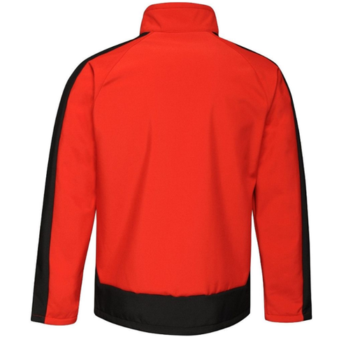 Regatta TRA618 Contrast Three Layer Softshell Jacket, Colour: Red / Black