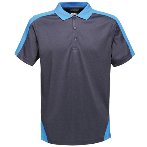 Regatta TRS174 Contrast Workwear Coolweave Quick Dry Polo Shirt, Colour: Navy / Royal Blue